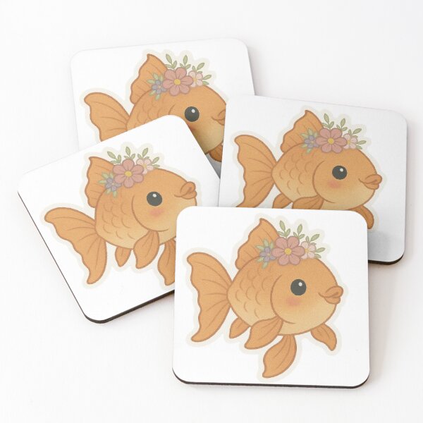 Item preview, Goldfish Flower Crown Cute Adorable Animal Nature Aquarium Water Pets designed and sold by SamiraArts.
