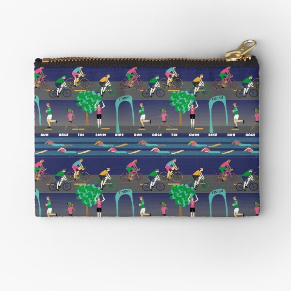 Women Rock Triathlon! Zipper Pouch