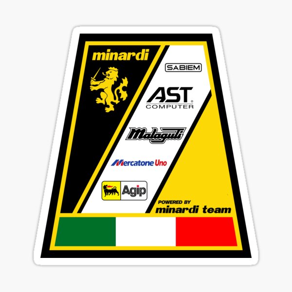 Item preview, Minardi F-1 Team Retro Art designed and sold by San Studios Co..
