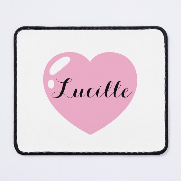 Item preview, Lucille Name with pink Heart  designed and sold by Monika Howarth.
