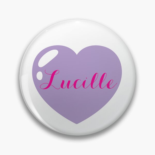 Item preview, Lucille Name with purple Heart  designed and sold by Monika Howarth.