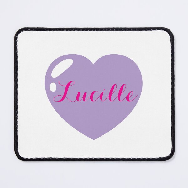 Item preview, Lucille Name with purple Heart designed and sold by Monika Howarth.