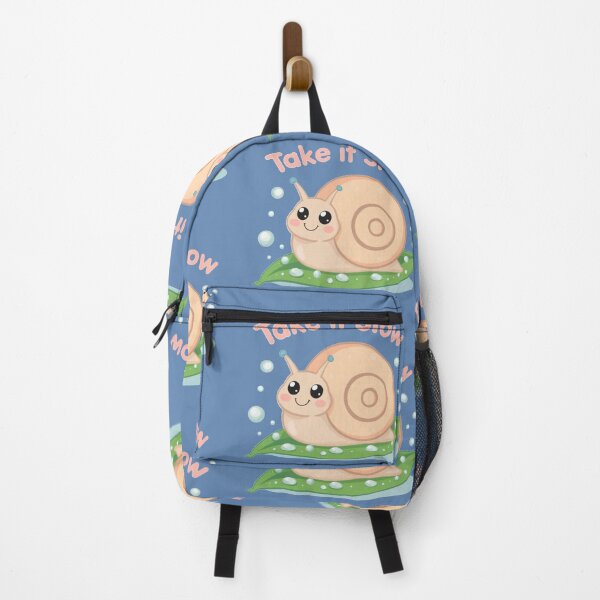 Item preview, Take It Slow - Cute Pastel Snail on Leaf Illustration designed and sold by Tidarat-27.