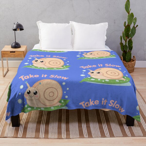Item preview, Take It Slow - Cute Pastel Snail on Leaf Illustration designed and sold by Tidarat-27.