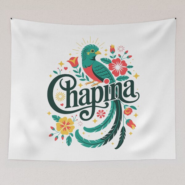 Item preview, Chapina Guatemalan Pride Design with Quetzal Bird designed and sold by NUMAcreations.