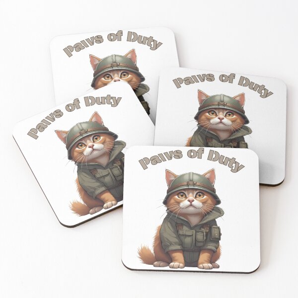 Item preview, Paws of Duty – Tactical Fluff Unit designed and sold by Pixel--Threads.