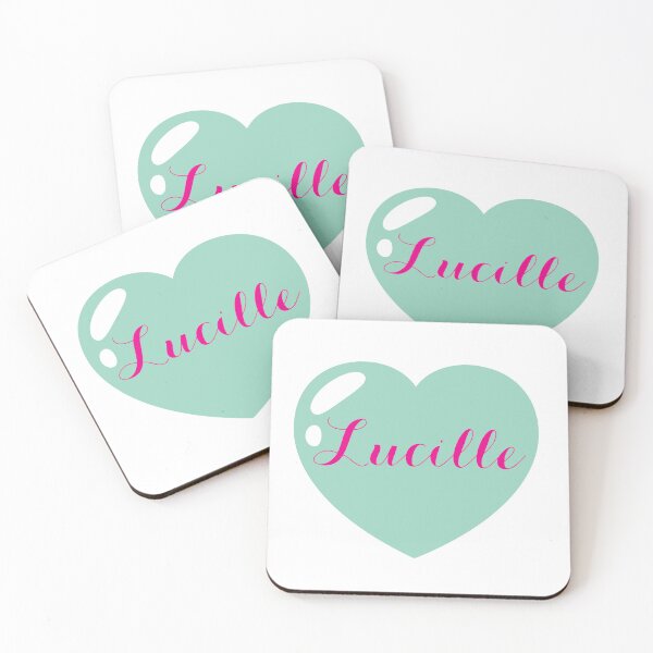 Item preview, Lucille Name with green Heart  designed and sold by Monika Howarth.