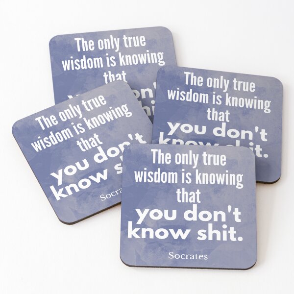 Item preview, Socrates - you don't know shit designed and sold by PHILOSOPHY-SWAG.