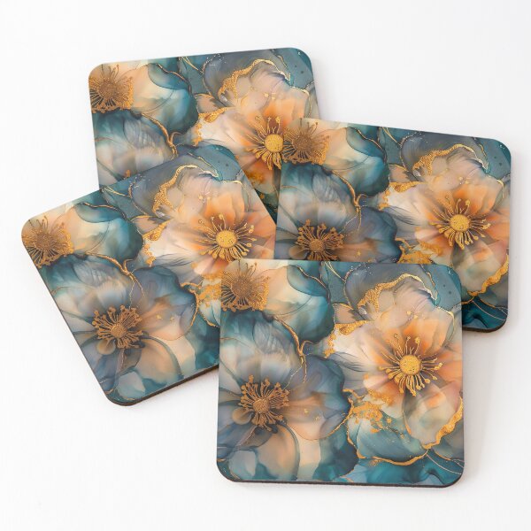 Item preview, Elegant Gold Flowers designed and sold by  Luna Quibbleton.