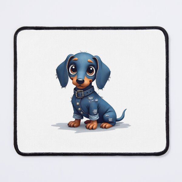 Item preview, Adorable Sausage Dog Wearing Jeans designed and sold by Rosaliartbook.