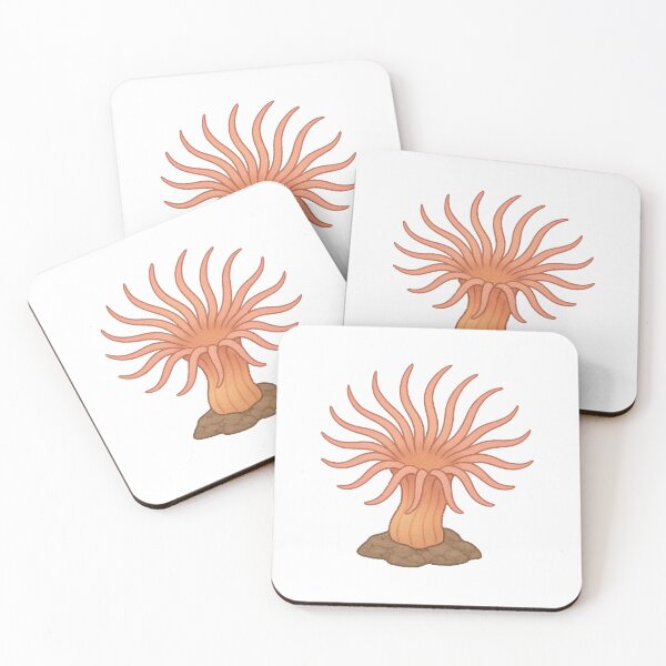 Item preview, Sea Anemone – Orange Tentacled Ocean Life Illustration designed and sold by Vendeloc.