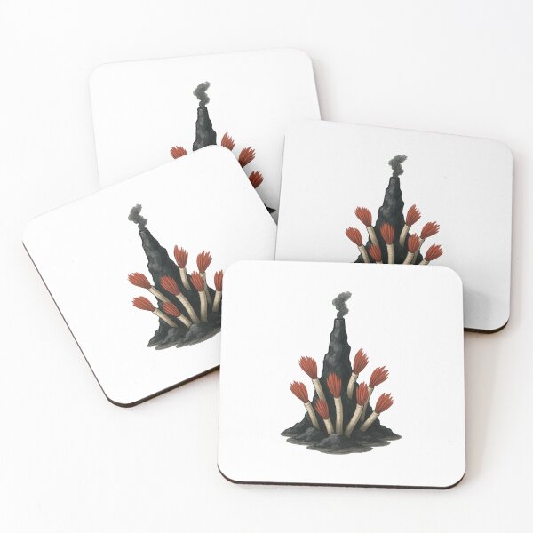 Item preview, Tube Worms – Deep Sea Vent Creatures with Red Plumes designed and sold by Vendeloc.