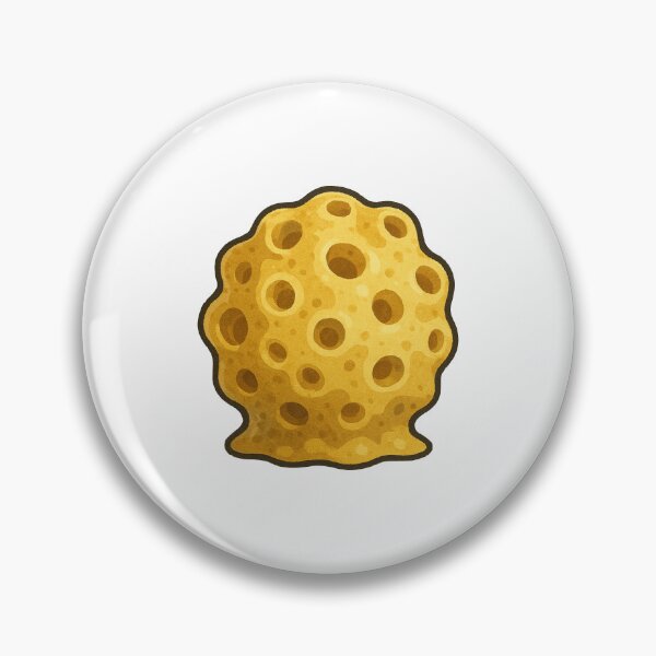 Item preview, Sea Sponge – Yellow Porous Ocean Creature Illustration designed and sold by Vendeloc.