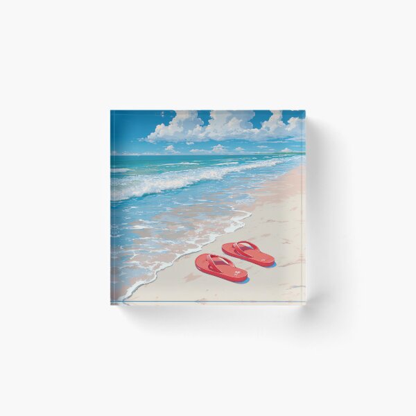 Item preview, Flip Flops on the beach designed and sold by StudioRedKoala.