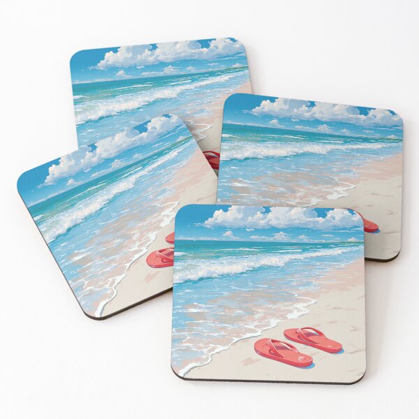 Item preview, Flip Flops on the beach designed and sold by StudioRedKoala.
