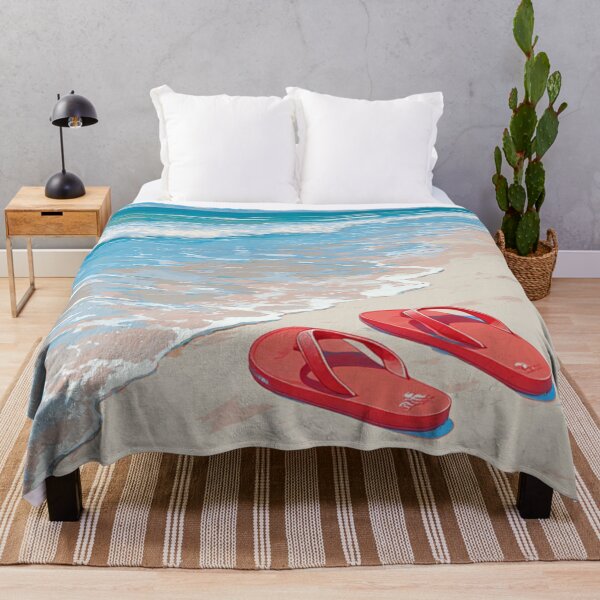 Item preview, Flip Flops on the beach designed and sold by StudioRedKoala.