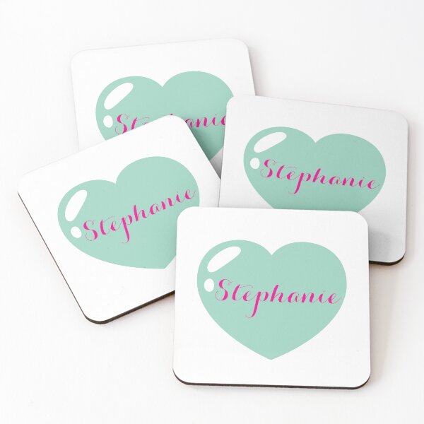 Item preview, Stephanie Name with green Heart  designed and sold by Monika Howarth.