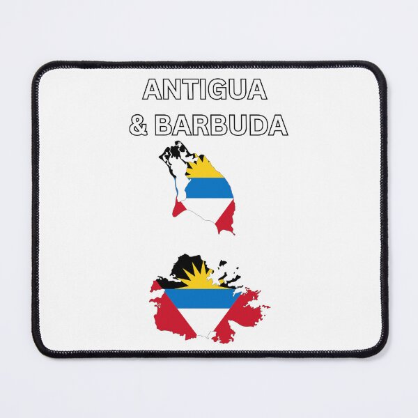 Item preview, Antigua and Barbuda Flag Map Design designed and sold by atomstartup.