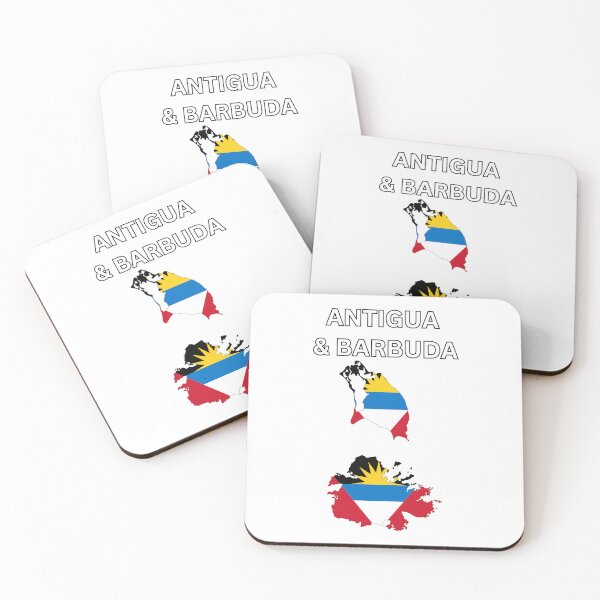 Item preview, Antigua and Barbuda Flag Map Design designed and sold by atomstartup.