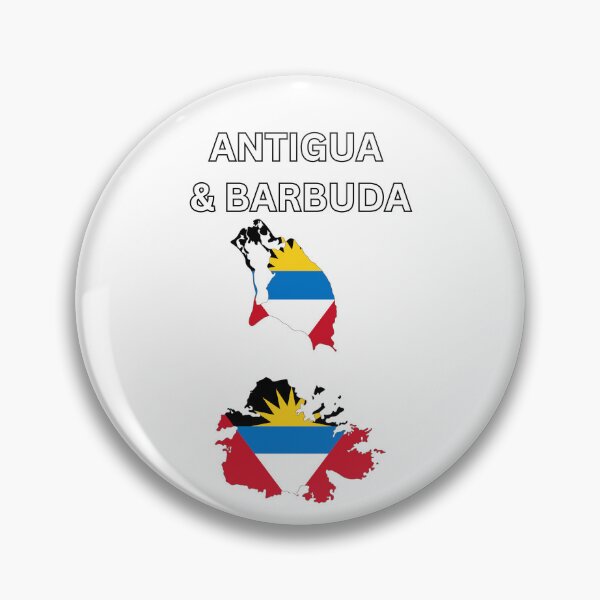 Item preview, Antigua and Barbuda Flag Map Design designed and sold by atomstartup.
