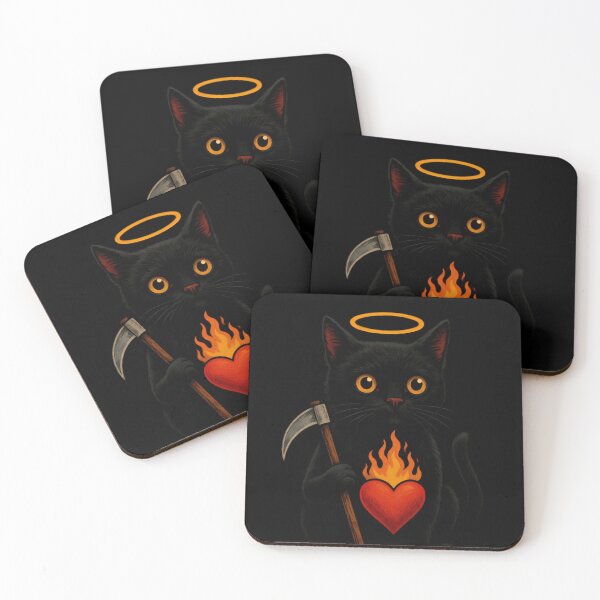 Item preview, Cat with Burning Heart and Scythe designed and sold by Amr Siam.