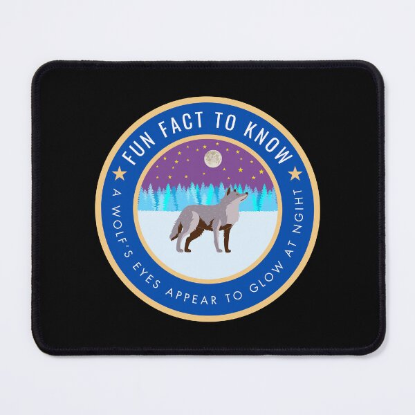 Item preview, Fun fact to know A wolf's eyes appear to glow at night designed and sold by fev-rocks.