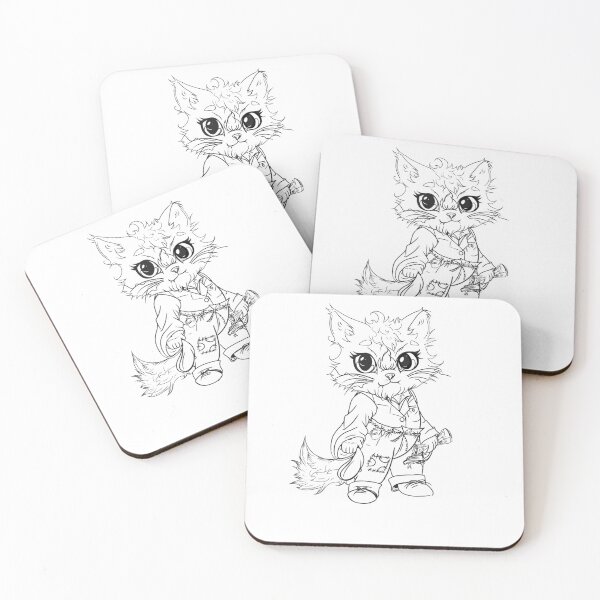 Item preview, Kitty cat paper boy designed and sold by MissMannaB.