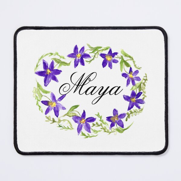 Item preview, Maya name girls Flowers wreath designed and sold by Monika Howarth.