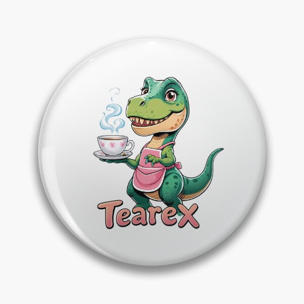 Item preview, TeaRex – Cute Cartoon T-Rex with Teacup | Funny Dinosaur Tea Lover Design designed and sold by RvinJo8.