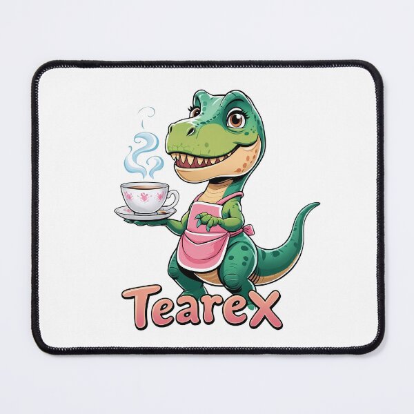 Item preview, TeaRex – Cute Cartoon T-Rex with Teacup | Funny Dinosaur Tea Lover Design designed and sold by RvinJo8.