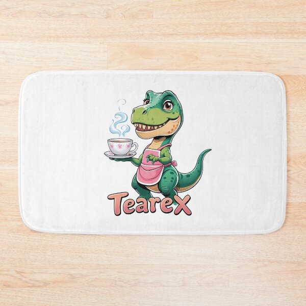 Item preview, TeaRex – Cute Cartoon T-Rex with Teacup | Funny Dinosaur Tea Lover Design designed and sold by RvinJo8.