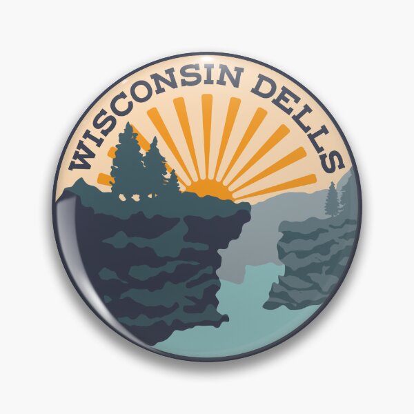 Item preview, Wisconsin Dells Typographic Badge designed and sold by Jgagliardo96.