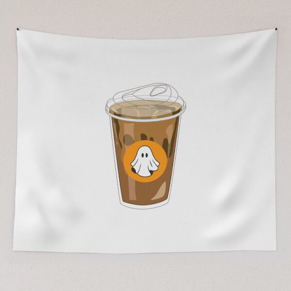 Item preview, ghost halloween iced coffee designed and sold by lovesimplicity1.