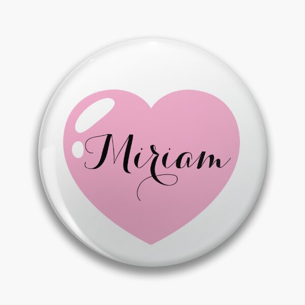 Item preview, Miriam Name with pink Heart  designed and sold by Monika Howarth.