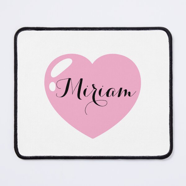 Item preview, Miriam Name with pink Heart  designed and sold by Monika Howarth.