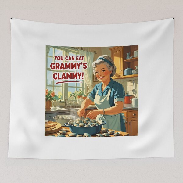 Item preview, You can eat grammy's clammy! designed and sold by NicMacTees.