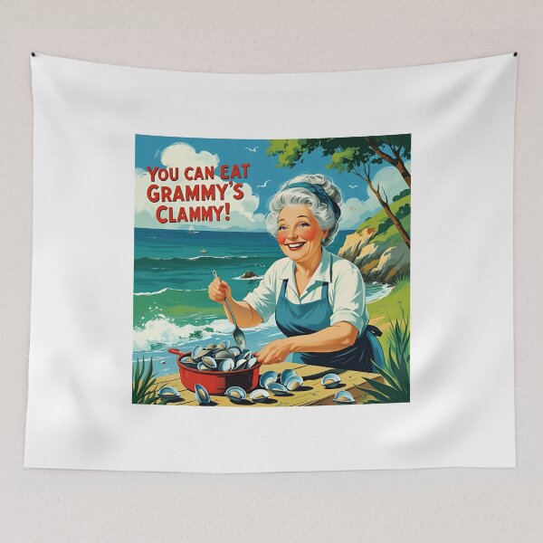 Item preview, You can eat grammy's clammy! designed and sold by NicMacTees.