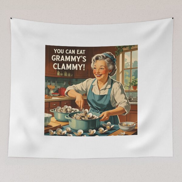 Item preview, You can eat grammy's clammy! designed and sold by NicMacTees.