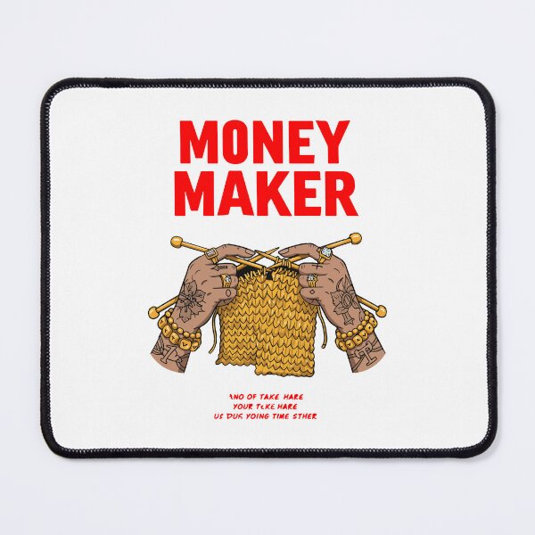 Item preview, Tattooed Hands Knitting Gold with Money Maker Text designed and sold by -DEEWOLF-.