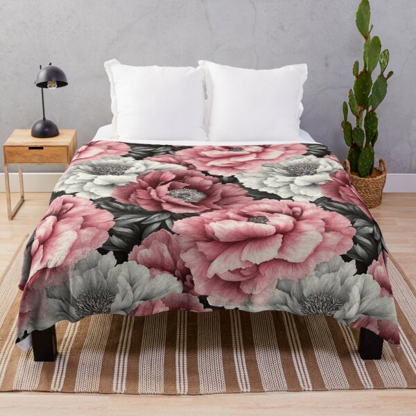 Item preview, Vintage Noir Peony Blossom designed and sold by HasHs.
