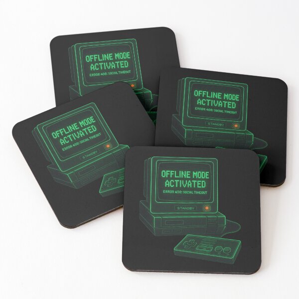 Item preview, Retro Gamer Offline Mode – Glitch Aesthetic Design designed and sold by LaserKey.