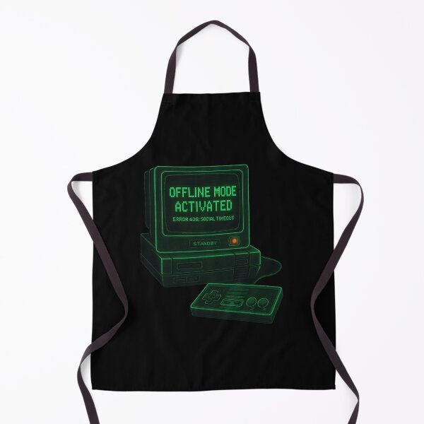 Item preview, Retro Gamer Offline Mode – Glitch Aesthetic Design designed and sold by LaserKey.