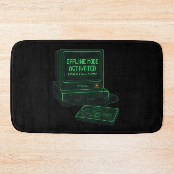 Item preview, Retro Gamer Offline Mode – Glitch Aesthetic Design designed and sold by LaserKey.