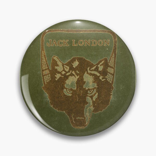 Item preview, Jack London's Wolf in Leather Moss designed and sold by DreamingBeetle.