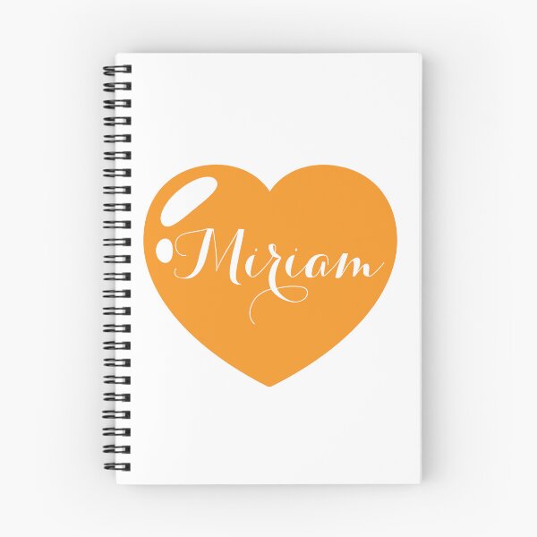 Item preview, Miriam Name with Orange Heart  designed and sold by Monika Howarth.