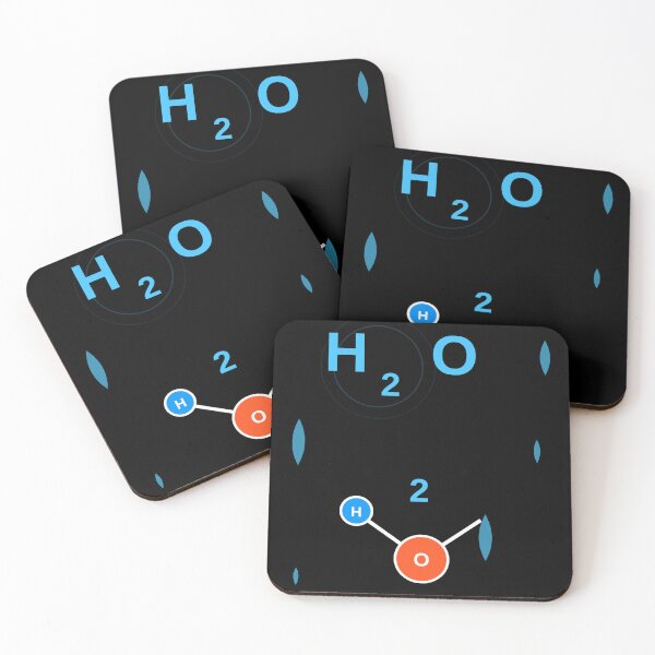 Item preview, H2O Water Molecule Chemistry Science Design designed and sold by Pickmash.