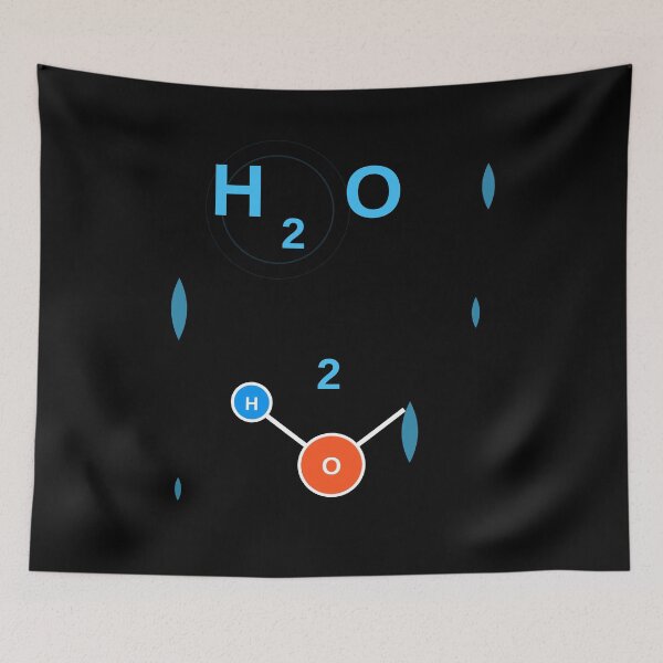 Item preview, H2O Water Molecule Chemistry Science Design designed and sold by Pickmash.