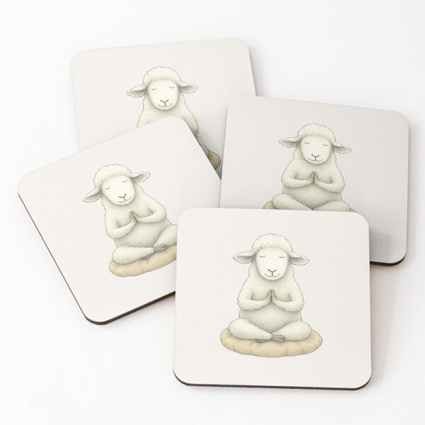 Item preview, Yoga sheep pattern – mindfulness meets wool designed and sold by creationen-surihs.