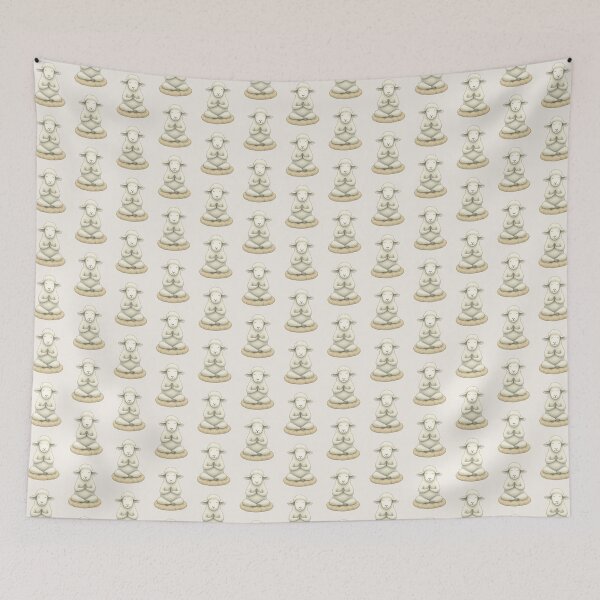 Item preview, Yoga sheep pattern – mindfulness meets wool designed and sold by creationen-surihs.