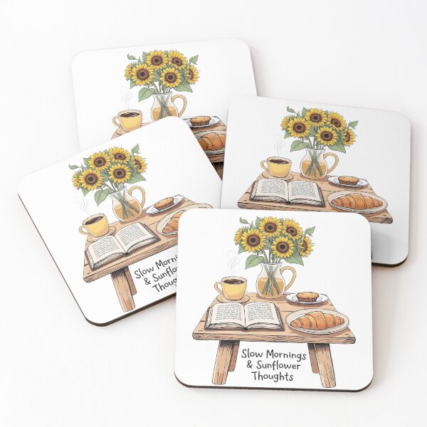 Item preview, Slow mornings & sunflower thoughts designed and sold by CozyinTime.